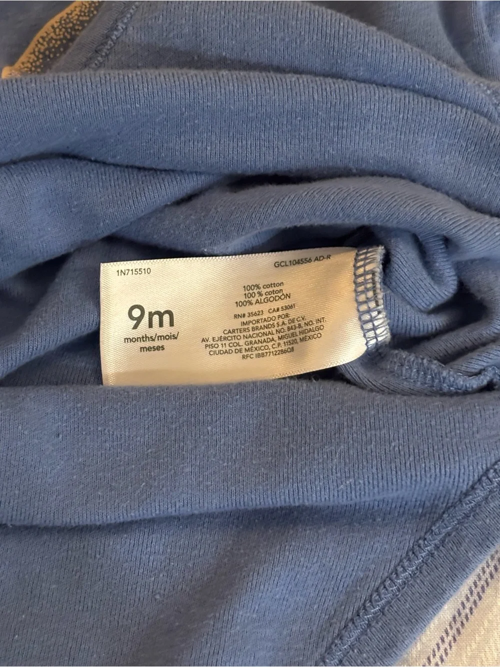 Carters soft cotton